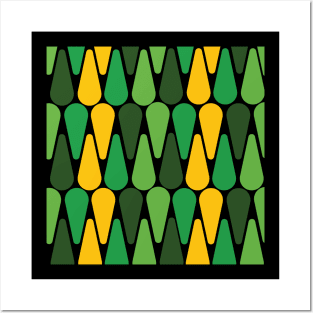 Green Patterns Posters and Art